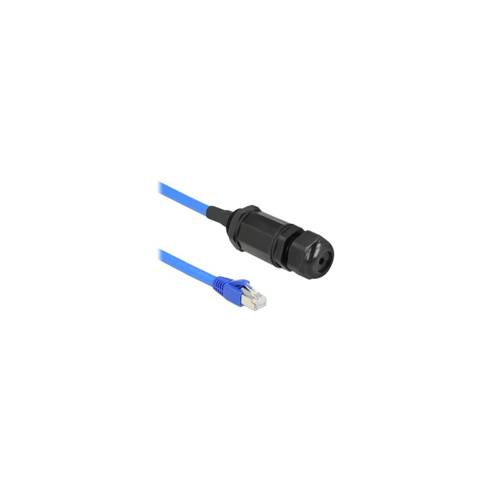 Produktbild för Delock nätverkskort - 25 cm - blå