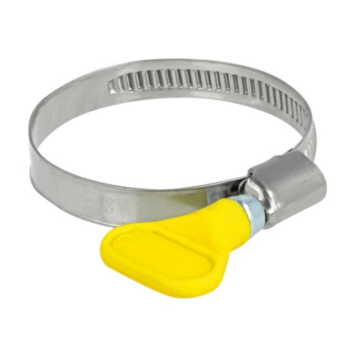 DeLOCK Delock - hose clamp - lämplig för 32 - 50 mm hose - gul (paket om 5)