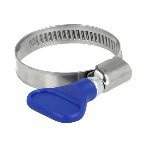 DeLOCK Delock - hose clamp - lämplig för 25 - 40 mm hose - blå (paket om 5)