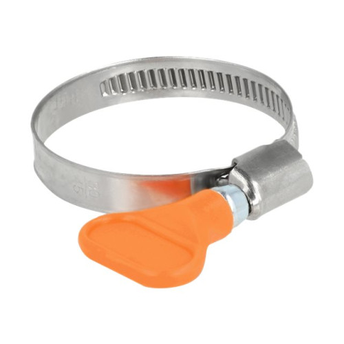 DeLOCK Delock - hose clamp - lämplig för 30 - 45 mm hose - orange (paket om 5)