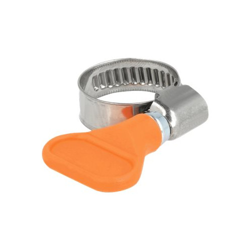 DeLOCK Delock - hose clamp - lämplig för 12 - 20 mm hose - orange (paket om 5)