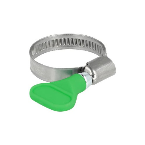 DeLOCK Delock - hose clamp - lämplig för 20 - 35 mm hose - grön (paket om 5)