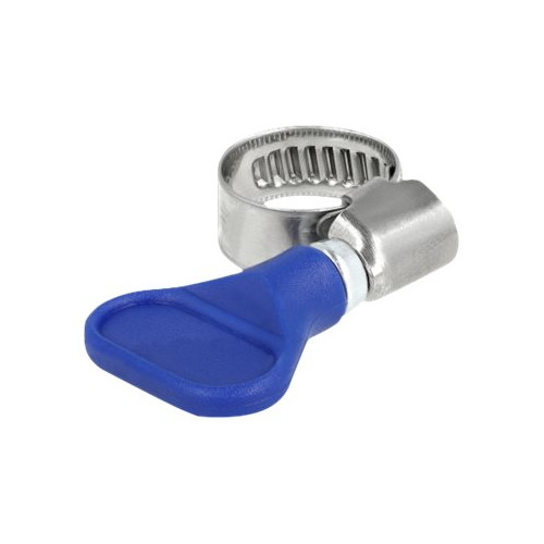 DeLOCK Delock - hose clamp - lämplig för 10 - 16 mm hose - blå (paket om 5)