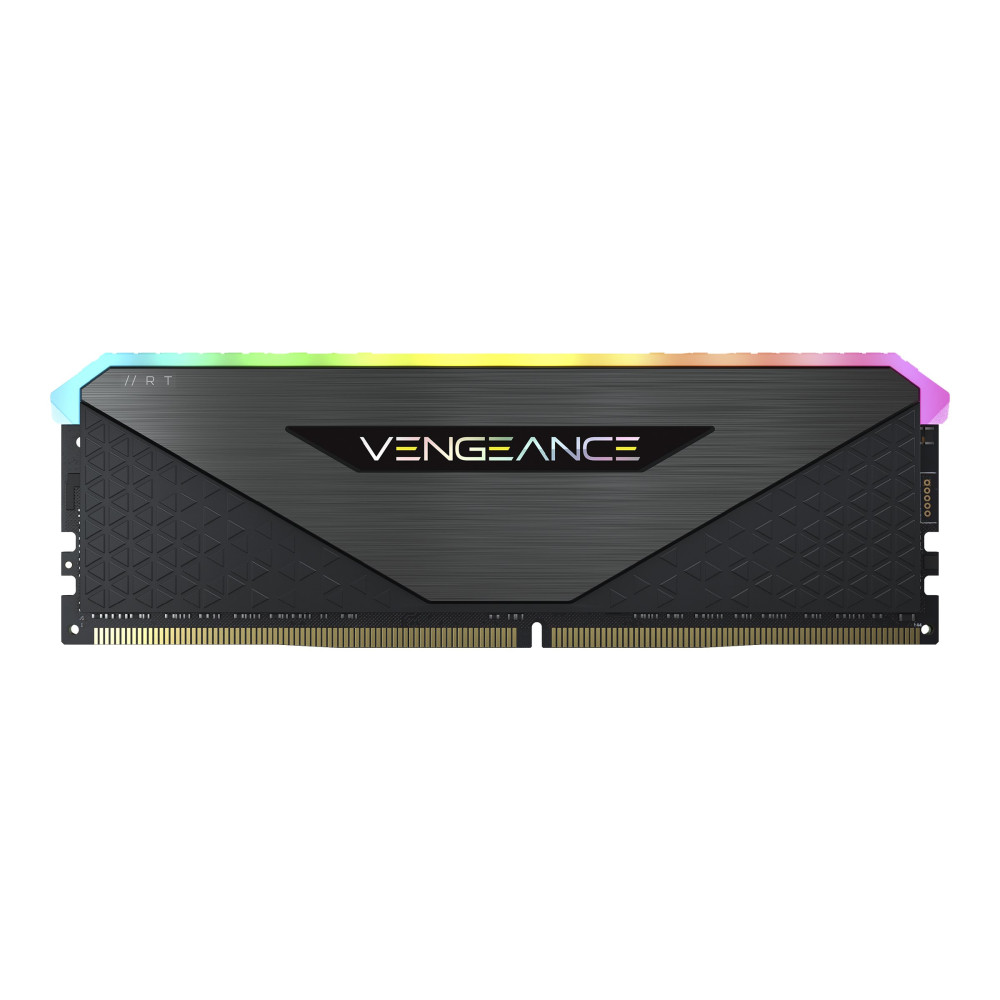 Produktbild för CORSAIR Vengeance RGB RT - DDR4 - sats - 16 GB: 2 x 8 GB - DIMM 288-pin / PC4-25600 - ej buffrad