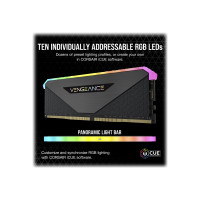 Produktbild för CORSAIR Vengeance RGB RT - DDR4 - sats - 16 GB: 2 x 8 GB - DIMM 288-pin / PC4-25600 - ej buffrad