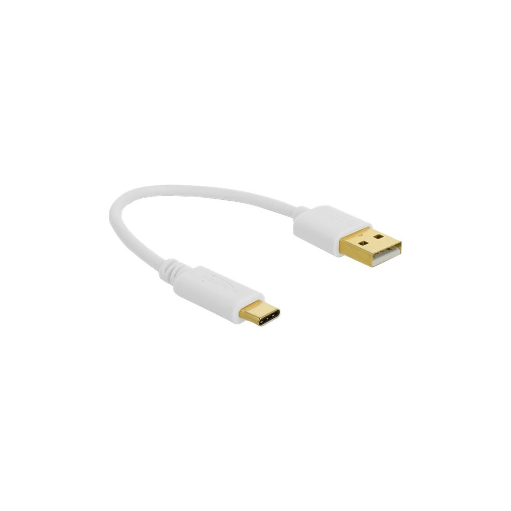 Produktbild för Delock - USB typ C-kabel - USB (endast ström) till USB-C (enbart ström) - 15 cm