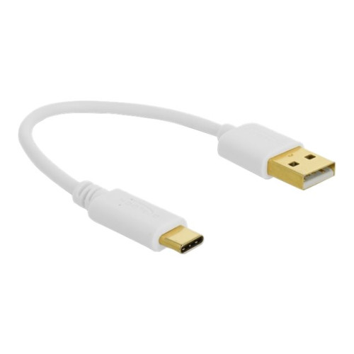 DeLOCK Delock - USB typ C-kabel - USB (endast ström) till USB-C (enbart ström) - 15 cm
