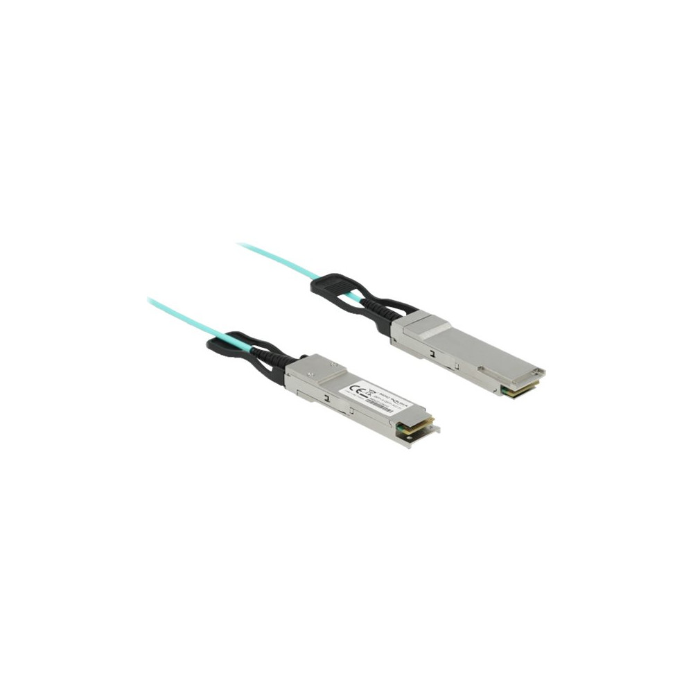 Produktbild för Delock Ethernet 40GBase-AOC-kabel - 5 m - havsblå
