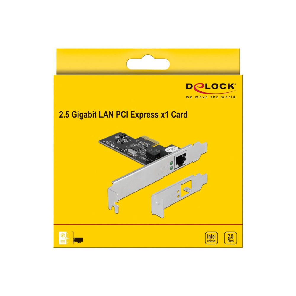 Produktbild för Delock - nätverksadapter - PCIe 2.1 - 2.5GBase-T