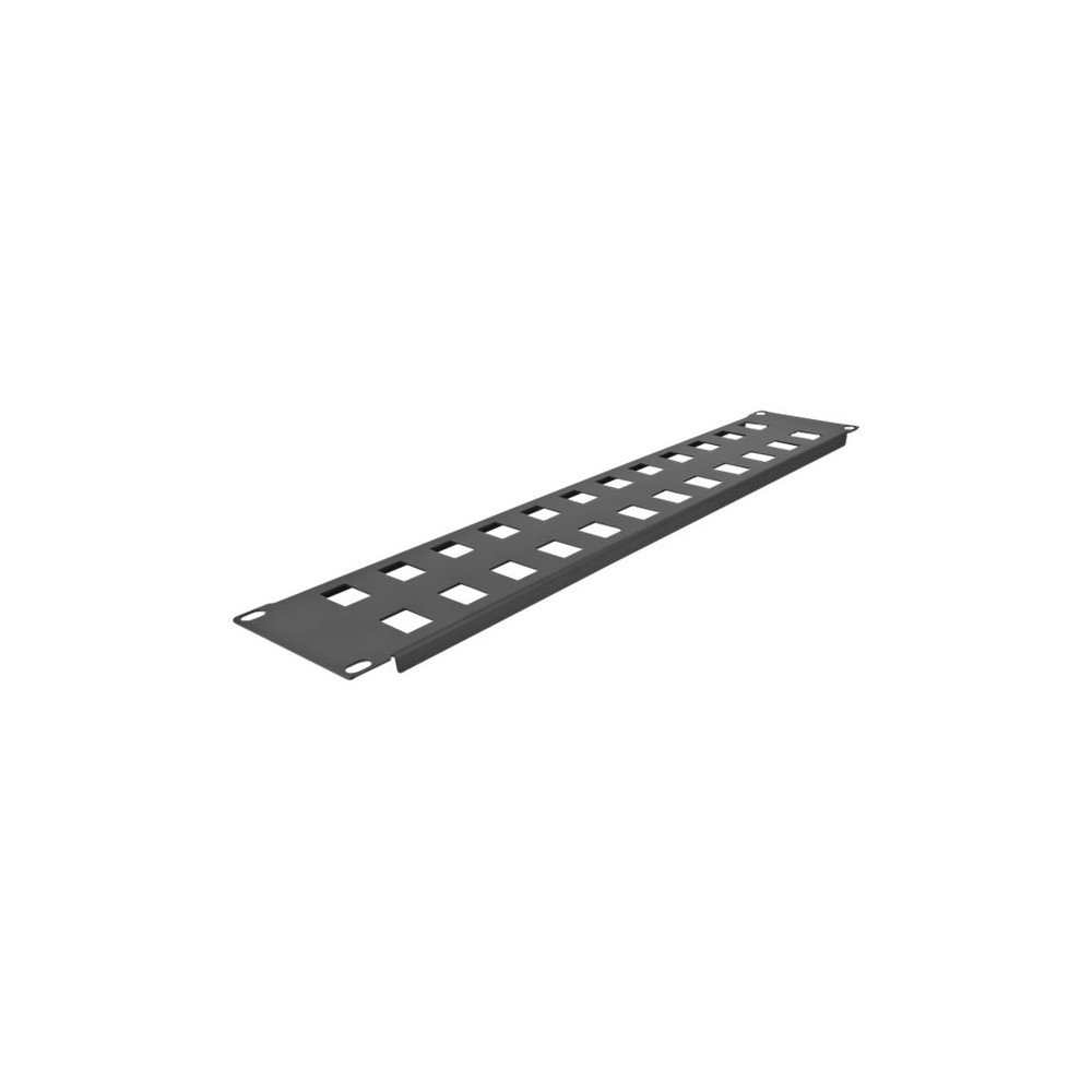 Produktbild för Delock kopplingspanel (tom) - 2U - 19" - snap-in mounting