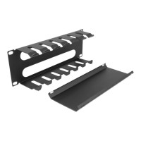 Produktbild för Delock rack cable management routing panel - 1U - 10" - with 2 openings