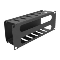 Produktbild för Delock rack cable management routing panel - 1U - 10" - with 2 openings