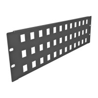 Produktbild för Delock kopplingspanel (tom) - 3U - 19" - snap-in mounting