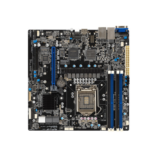 ASUSTeK COMPUTER ASUS P12R-M - moderkort - micro ATX - LGA1200-uttag - C252