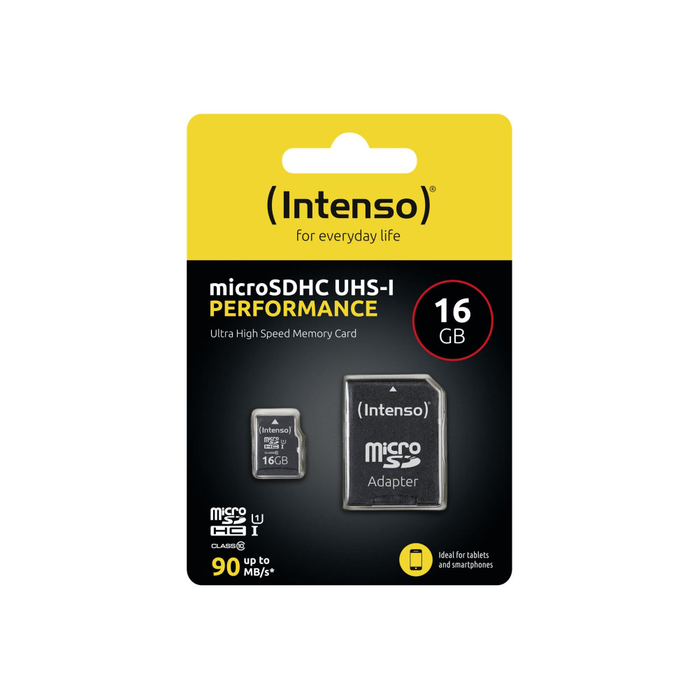Produktbild för Intenso Performance - flash-minneskort - 16 GB - microSDHC UHS-I
