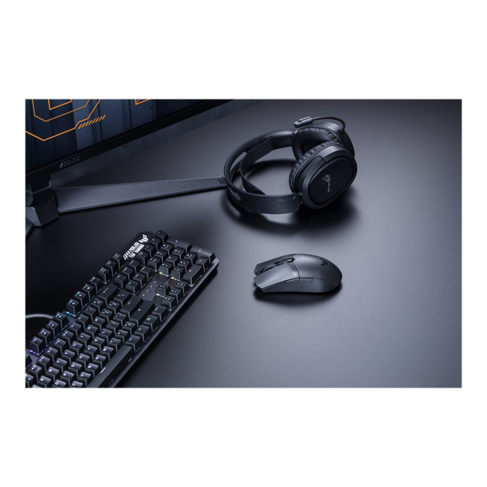 Produktbild för ASUS TUF Gaming M4 - mus - Bluetooth 5.1, 2.4 GHz - svart