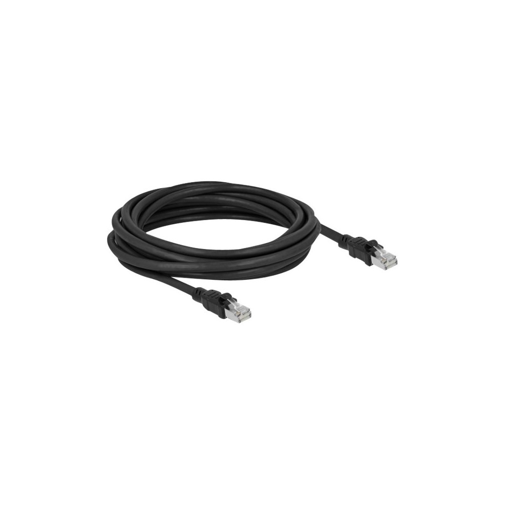 Produktbild för Delock patch-kabel - 5 m - svart