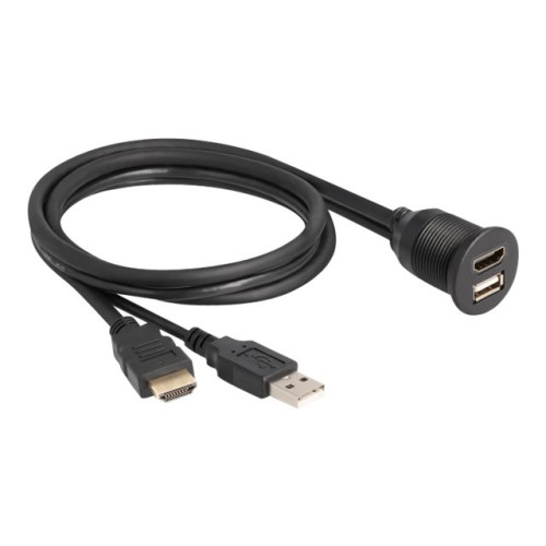 DeLOCK Delock HDMI / USB förlängningskabel - 1 m