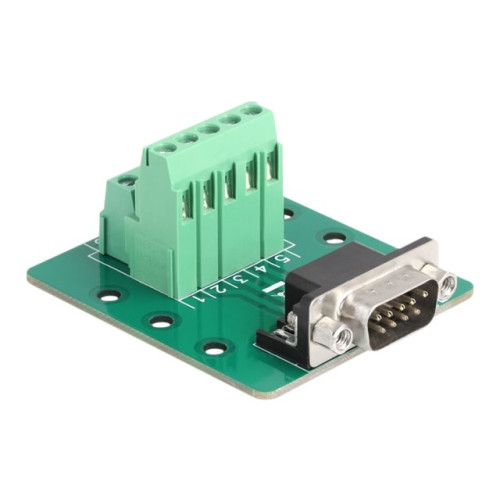 DeLOCK Delock - seriell adapter - DB-9 till 10 stifts terminalblock