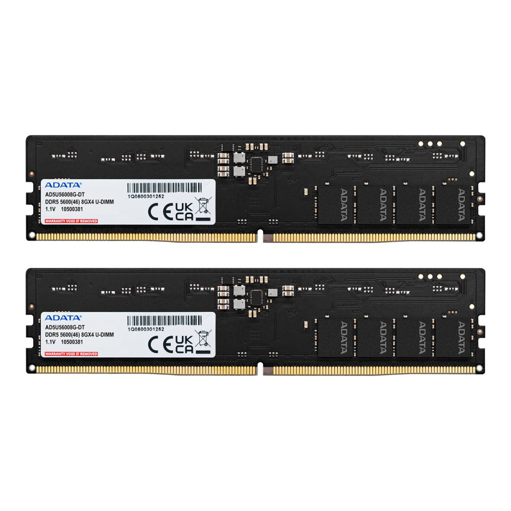Produktbild för ADATA - DDR5 - sats - 32 GB: 2 x 16 GB - DIMM 288-pin - 5600 MHz / PC5-44800 - ej buffrad
