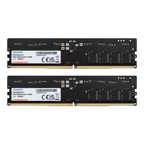 ADATA Technology ADATA - DDR5 - sats - 32 GB: 2 x 16 GB - DIMM 288-pin - 5600 MHz / PC5-44800 - ej buffrad