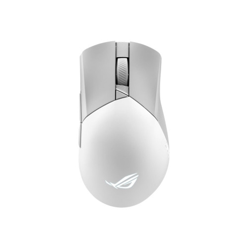 ASUSTeK COMPUTER ASUS ROG Gladius III Wireless AimPoint - mus - 2.4 GHz, USB, Bluetooth 5.1 LE - månskensvit
