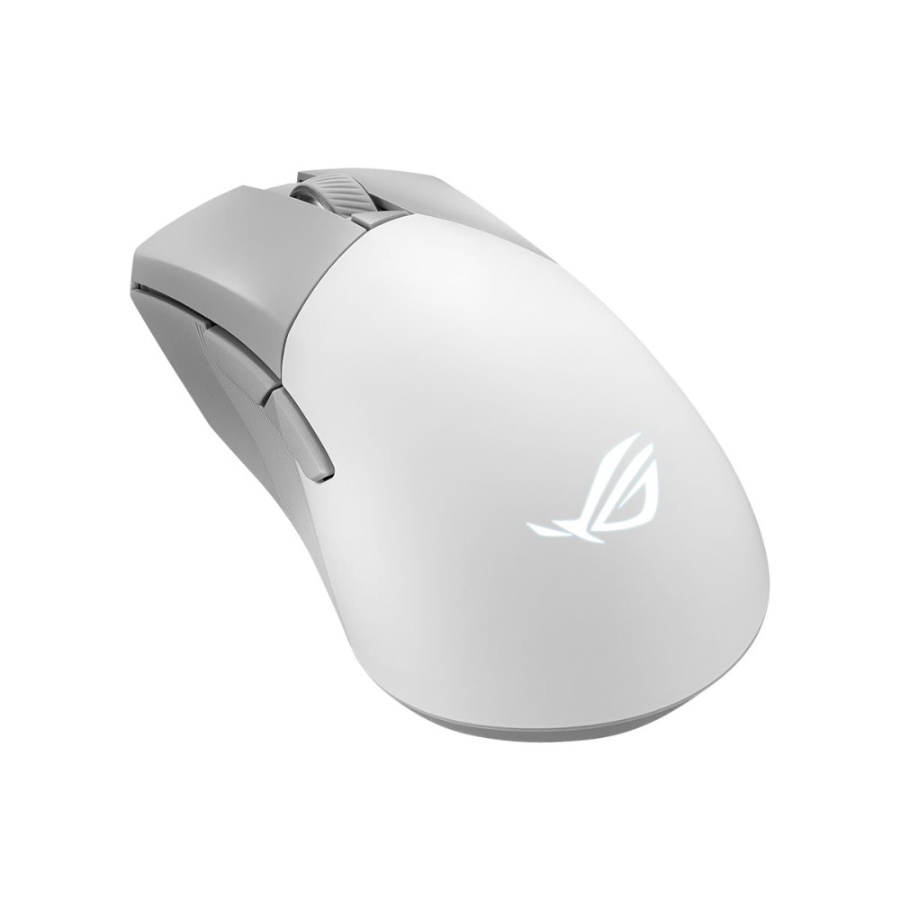 Produktbild för ASUS ROG Gladius III Wireless AimPoint - mus - 2.4 GHz, USB, Bluetooth 5.1 LE - månskensvit