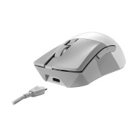 Produktbild för ASUS ROG Gladius III Wireless AimPoint - mus - 2.4 GHz, USB, Bluetooth 5.1 LE - månskensvit