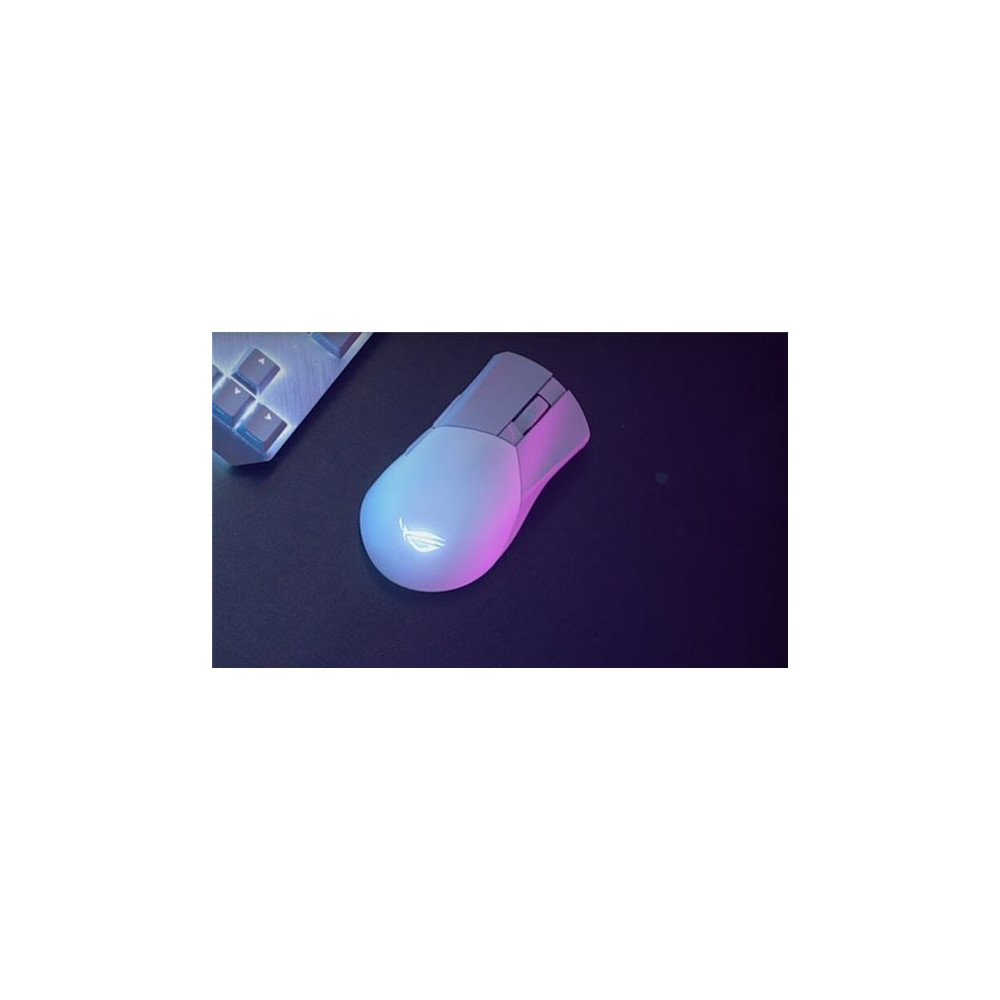 Produktbild för ASUS ROG Gladius III Wireless AimPoint - mus - 2.4 GHz, USB, Bluetooth 5.1 LE - månskensvit