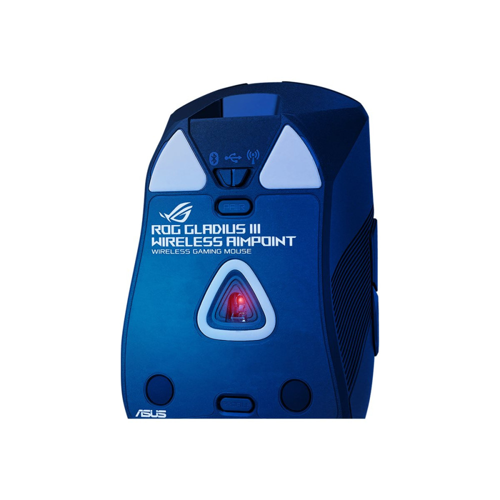 Produktbild för ASUS ROG Gladius III Wireless AimPoint - mus - 2.4 GHz, USB, Bluetooth 5.1 LE - svart
