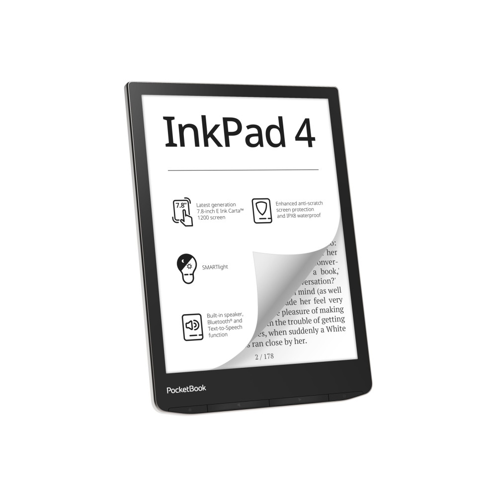 Produktbild för PocketBook InkPad 4 - eBook-läsare - Linux 3.10.65 - 32 GB - 7.8"