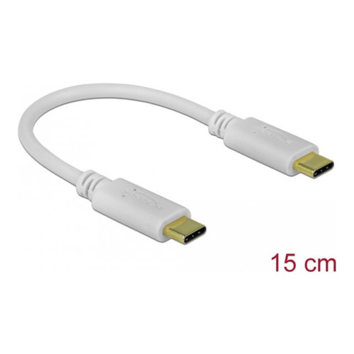 DeLOCK Delock - USB typ C-kabel - 24 pin USB-C till 24 pin USB-C - 15 cm