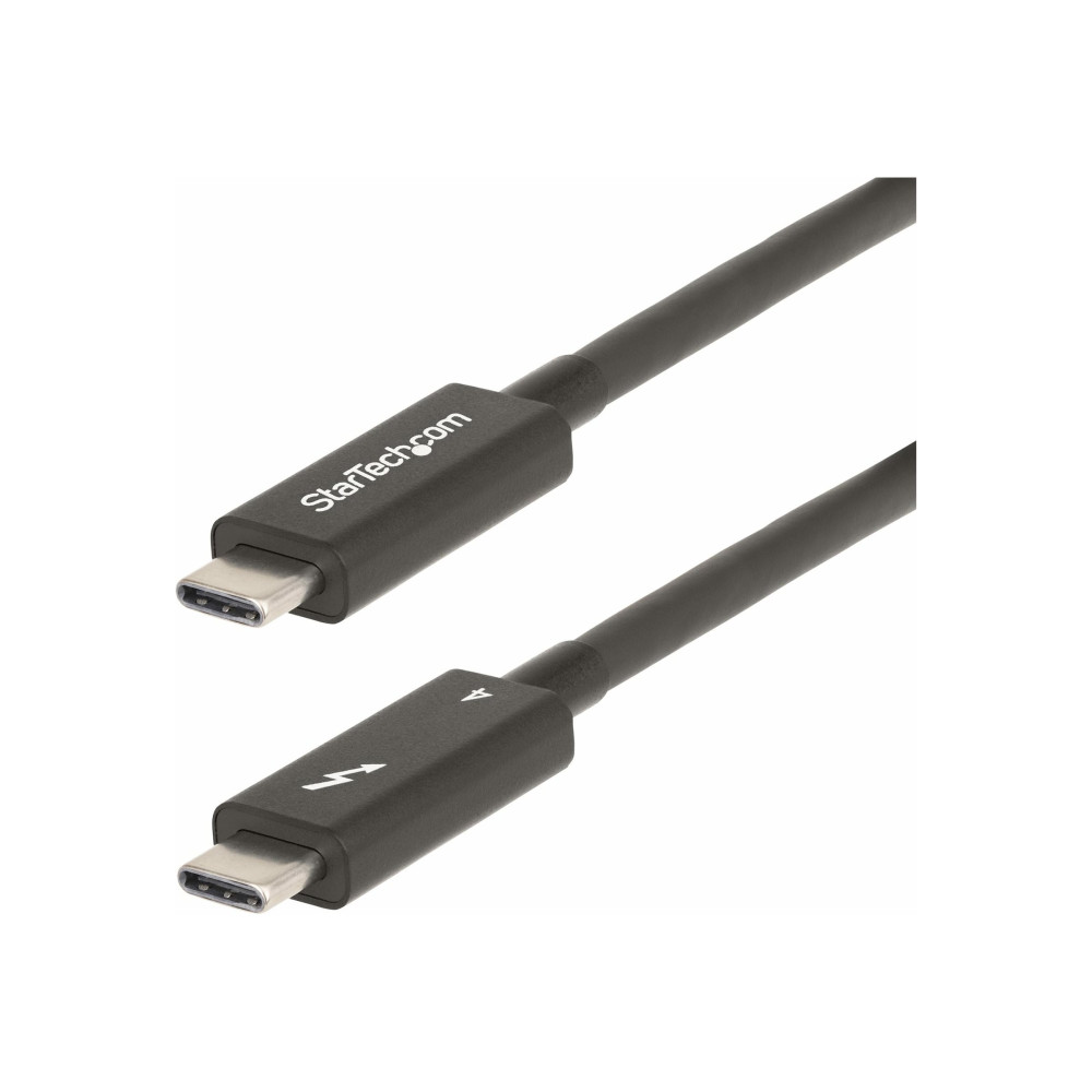 Produktbild för StarTech.com 6ft (2m) Active Thunderbolt 4 Cable, 40Gbps, 100W PD, 4K/8K, Intel Certified, Compatible w/Thunderbolt 3/USB 3.2/DisplayPort (A40G2MB-TB4-CABLE) - USB typ C-kabel - USB-C till USB-C - 2 m