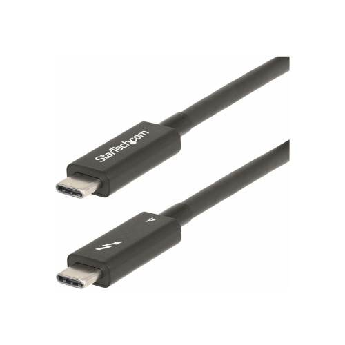 StarTech.com StarTech.com 6ft (2m) Active Thunderbolt 4 Cable, 40Gbps, 100W PD, 4K/8K, Intel Certified, Compatible w/Thunderbolt 3/USB 3.2/DisplayPort (A40G2MB-TB4-CABLE) - USB typ C-kabel - USB-C till USB-C - 2 m