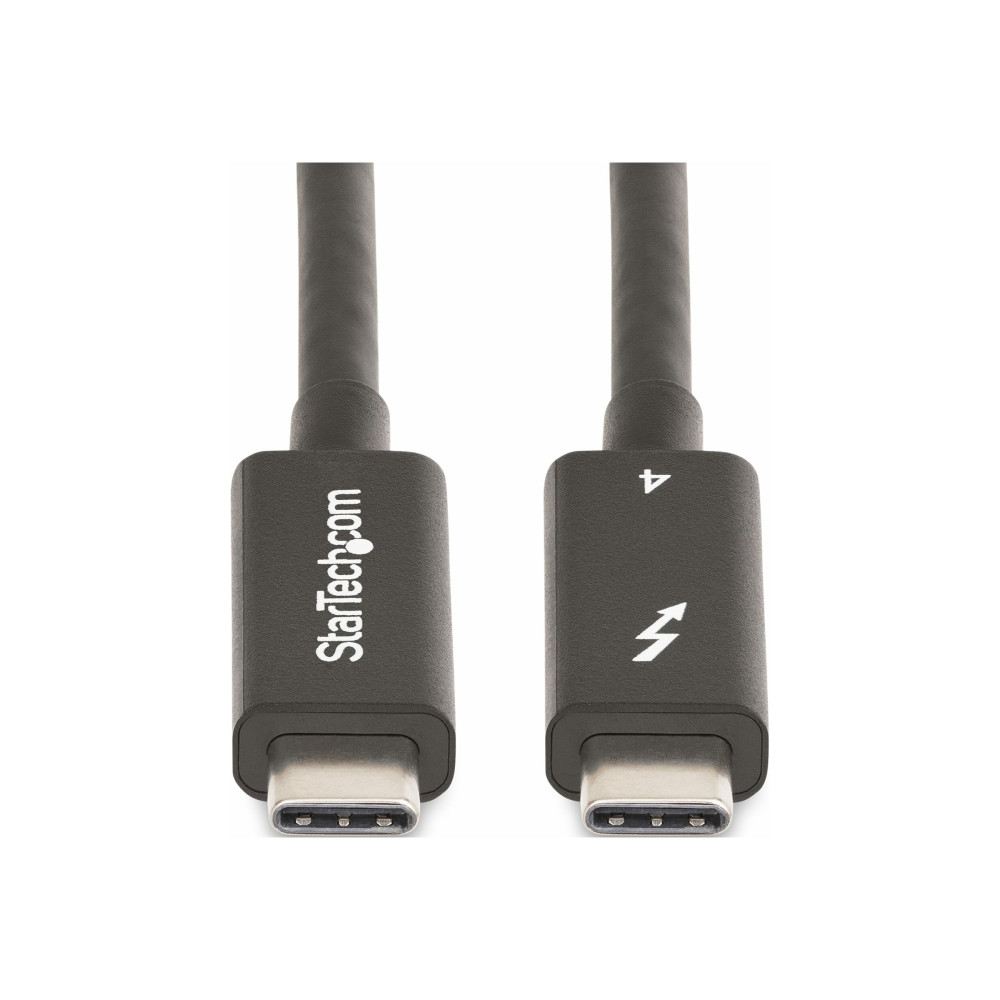 Produktbild för StarTech.com 6ft (2m) Active Thunderbolt 4 Cable, 40Gbps, 100W PD, 4K/8K, Intel Certified, Compatible w/Thunderbolt 3/USB 3.2/DisplayPort (A40G2MB-TB4-CABLE) - USB typ C-kabel - USB-C till USB-C - 2 m