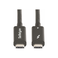 Produktbild för StarTech.com 6ft (2m) Active Thunderbolt 4 Cable, 40Gbps, 100W PD, 4K/8K, Intel Certified, Compatible w/Thunderbolt 3/USB 3.2/DisplayPort (A40G2MB-TB4-CABLE) - USB typ C-kabel - USB-C till USB-C - 2 m