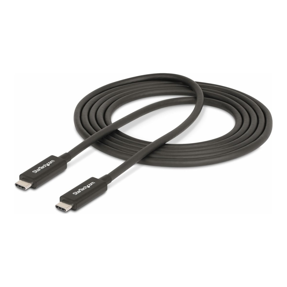 Produktbild för StarTech.com 6ft (2m) Active Thunderbolt 4 Cable, 40Gbps, 100W PD, 4K/8K, Intel Certified, Compatible w/Thunderbolt 3/USB 3.2/DisplayPort (A40G2MB-TB4-CABLE) - USB typ C-kabel - USB-C till USB-C - 2 m