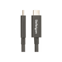 Produktbild för StarTech.com 6ft (2m) Active Thunderbolt 4 Cable, 40Gbps, 100W PD, 4K/8K, Intel Certified, Compatible w/Thunderbolt 3/USB 3.2/DisplayPort (A40G2MB-TB4-CABLE) - USB typ C-kabel - USB-C till USB-C - 2 m