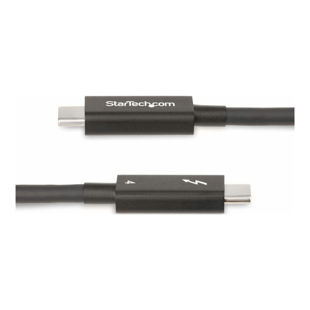 Produktbild för StarTech.com 6ft (2m) Active Thunderbolt 4 Cable, 40Gbps, 100W PD, 4K/8K, Intel Certified, Compatible w/Thunderbolt 3/USB 3.2/DisplayPort (A40G2MB-TB4-CABLE) - USB typ C-kabel - USB-C till USB-C - 2 m