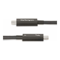 Produktbild för StarTech.com 6ft (2m) Active Thunderbolt 4 Cable, 40Gbps, 100W PD, 4K/8K, Intel Certified, Compatible w/Thunderbolt 3/USB 3.2/DisplayPort (A40G2MB-TB4-CABLE) - USB typ C-kabel - USB-C till USB-C - 2 m