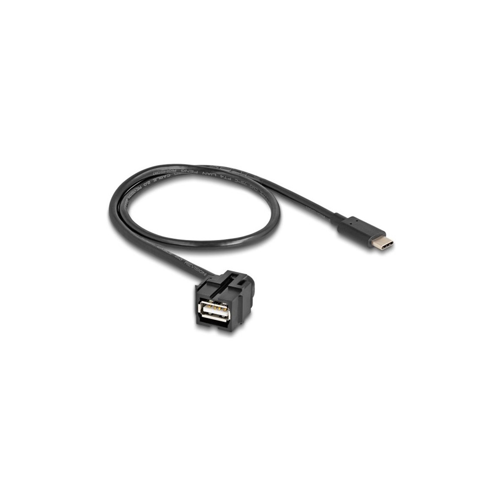 Produktbild för Delock - USB typ C-kabel - 24 pin USB-C till USB - 0.5 m