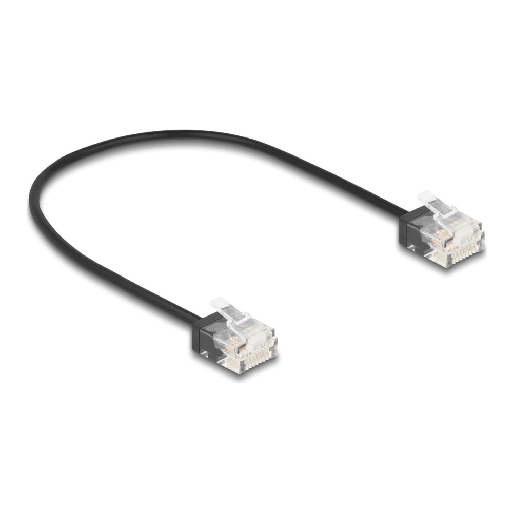 Produktbild för Delock patch-kabel - 30 cm - svart