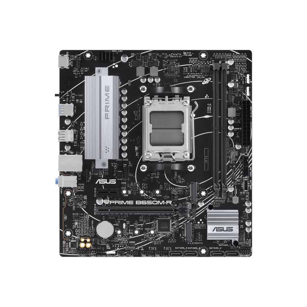 Produktbild för ASUS PRIME B650M-R - moderkort - micro ATX - Socket AM5 - AMD B650