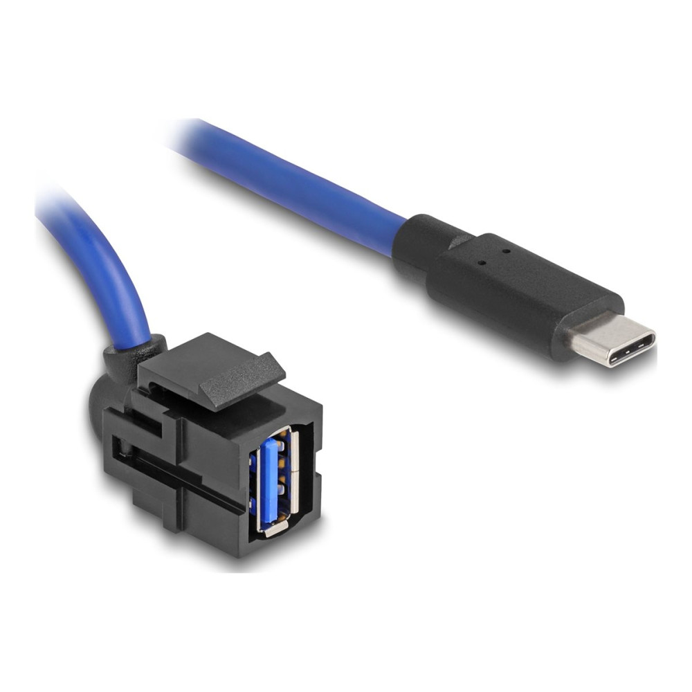 Produktbild för Delock - USB typ C-kabel - 24 pin USB-C till USB typ A - 50 cm