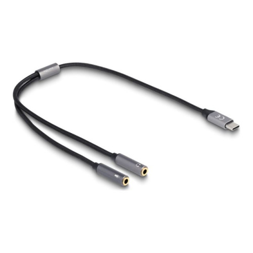 DeLOCK Delock USB-C till uttagsadapter för hörlurar - 40 cm