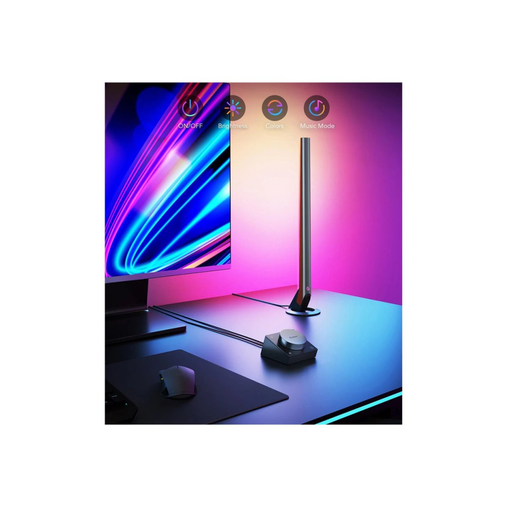 Produktbild för Govee H6047 - ljuslist - LED - 24 W - RGBIC - 7500 K (paket om 2)