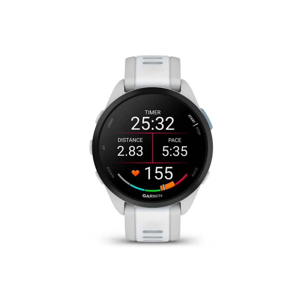 Produktbild för Garmin Forerunner 165 - dimma grå - sportklocka med band - whitestone - 4 GB