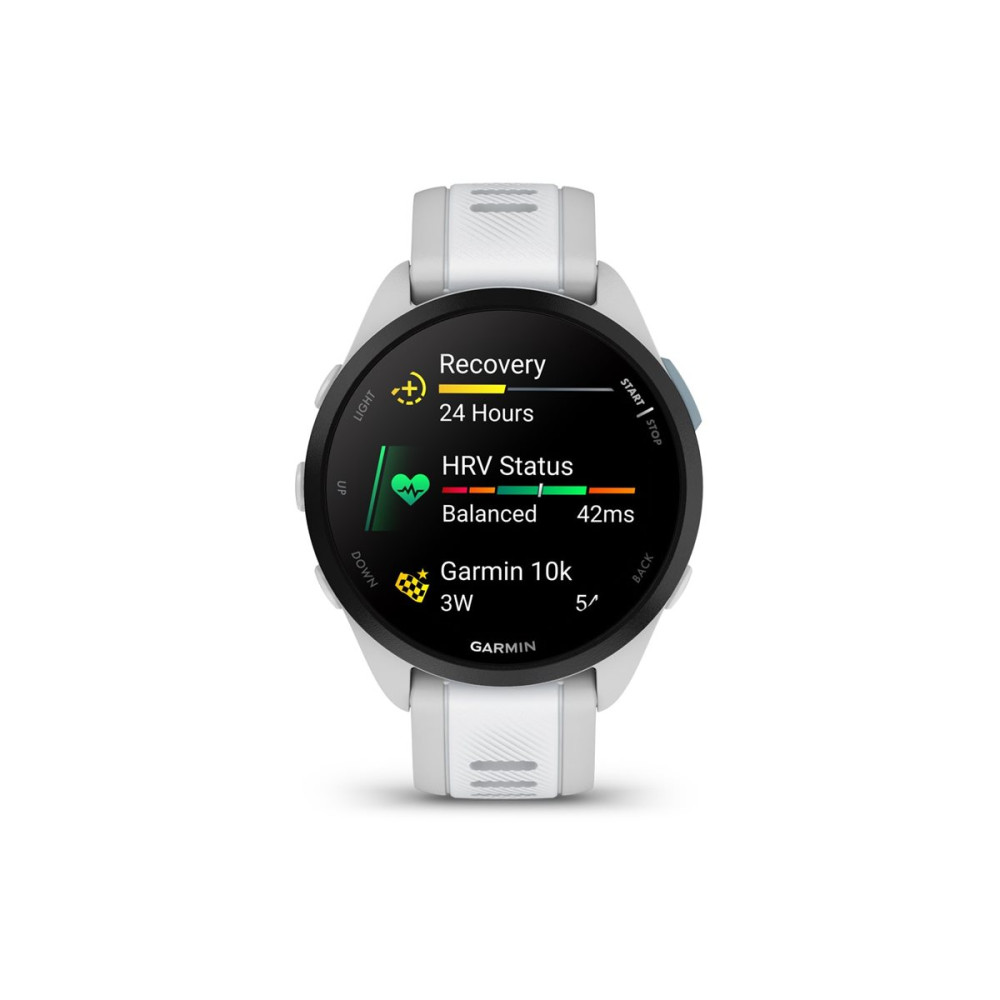 Produktbild för Garmin Forerunner 165 - dimma grå - sportklocka med band - whitestone - 4 GB