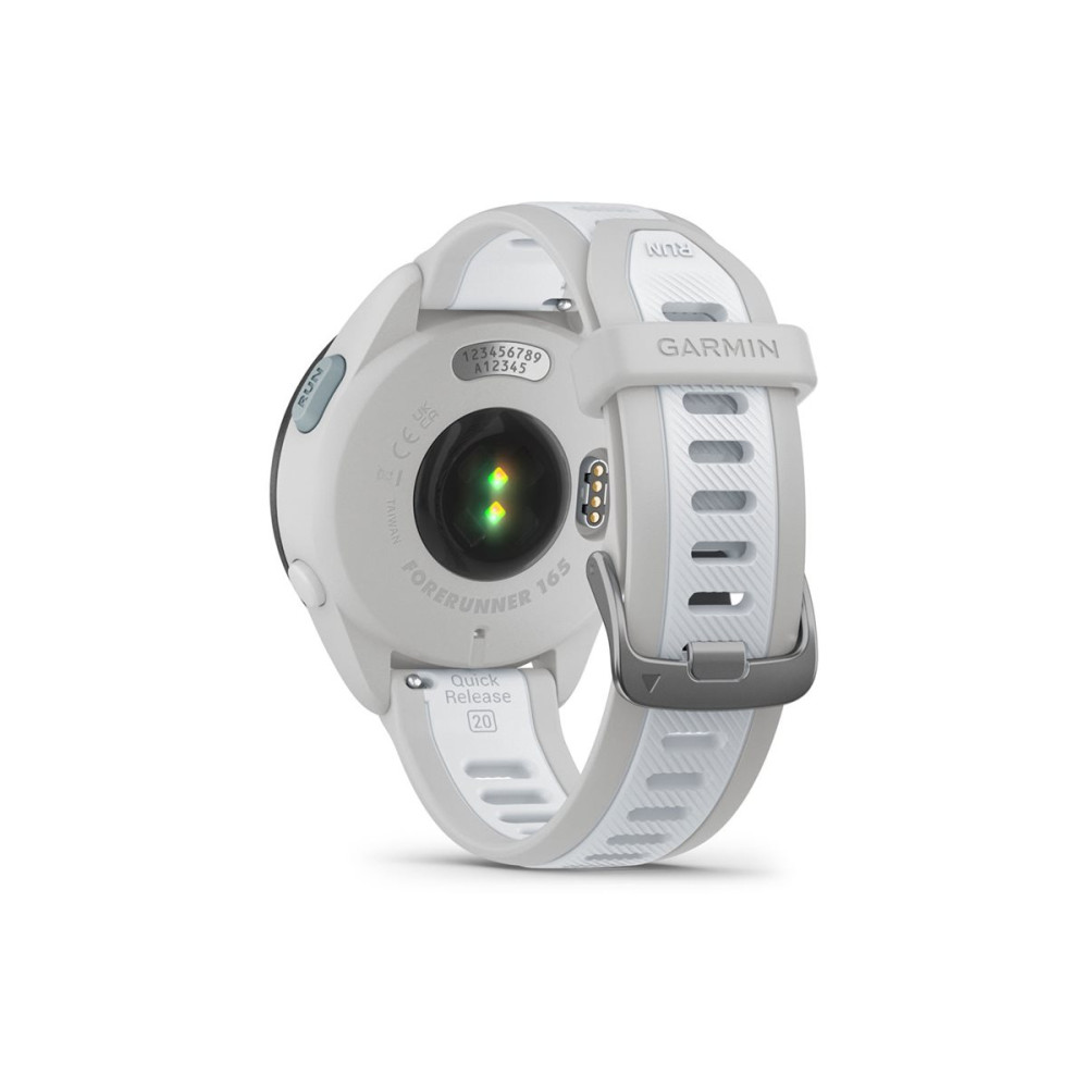 Produktbild för Garmin Forerunner 165 - dimma grå - sportklocka med band - whitestone - 4 GB