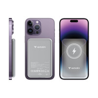 Produktbild för Verbatim Charge 'n' Go trådlös powerbank - magnetfäste - Li-pol - USB-C - 20 Watt